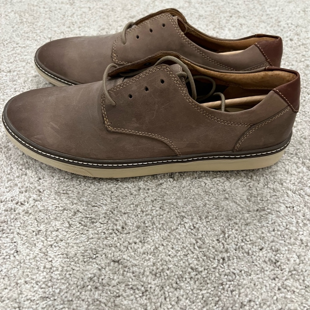Johnston & Murphy Men's McGuffey Plain Toe Gray Oiled Leather